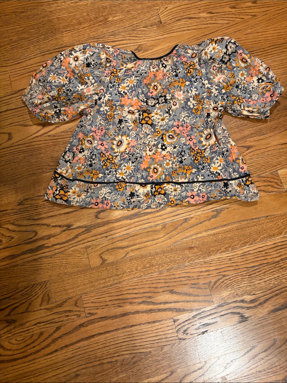 The Great Floral Puff-Sleeve Peasant Blouse - Picture 3 of 8